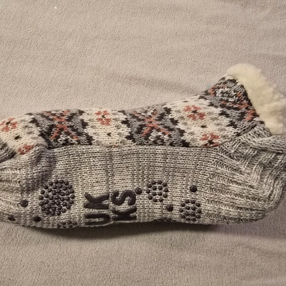 Muk Luks L / XL NEW Shortie Cabin Slipper Chenille Plush Lined Cabin Women Socks - Picture 6 of 7
